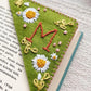 Personalized and embroidered bookmark, unique and elegant 