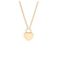 Initial heart pendant necklace