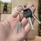 Dog silhouette key ring